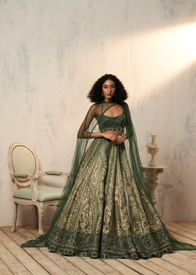 BEIGE LEHENGA SET