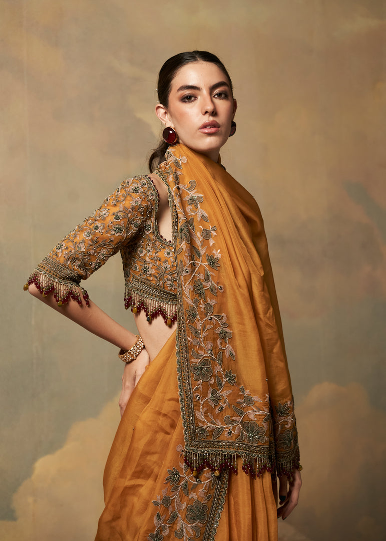 GOLDEN GLOW SAREE