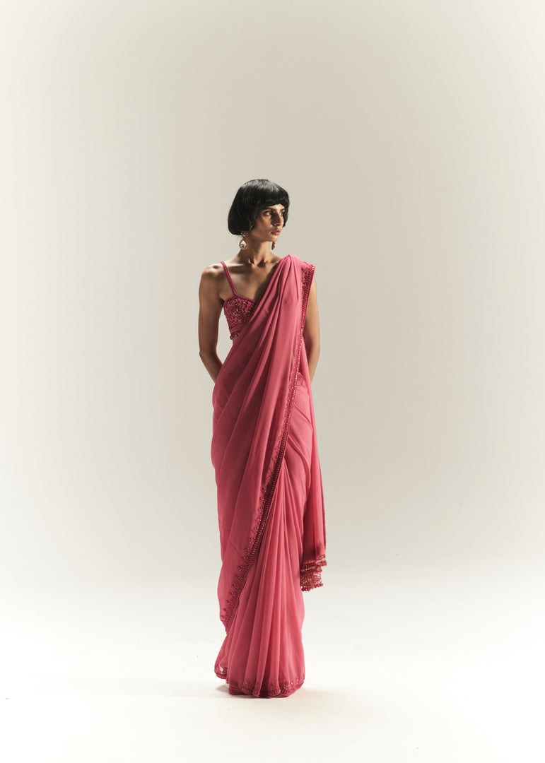 MAGENTA PINK SAREE