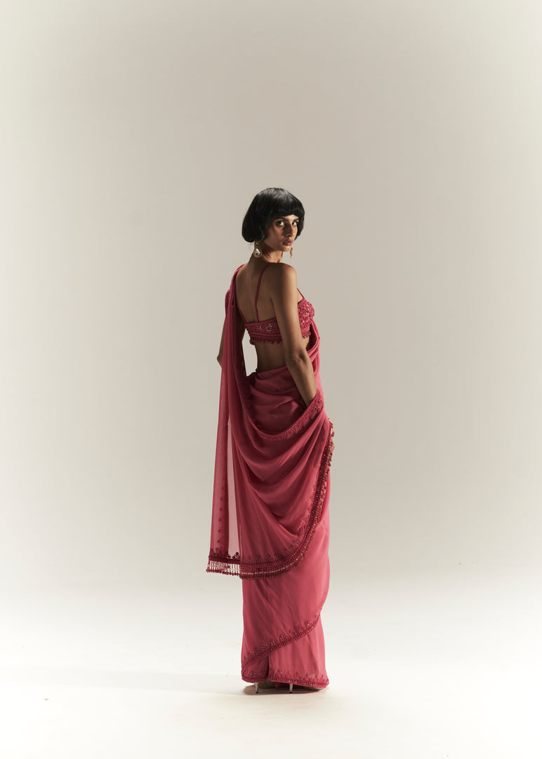 MAGENTA PINK SAREE