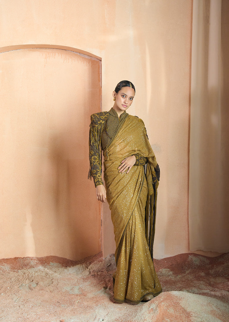 ALMOND BUFF GOWN