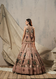 PEACH PEARL LEHENGA SET