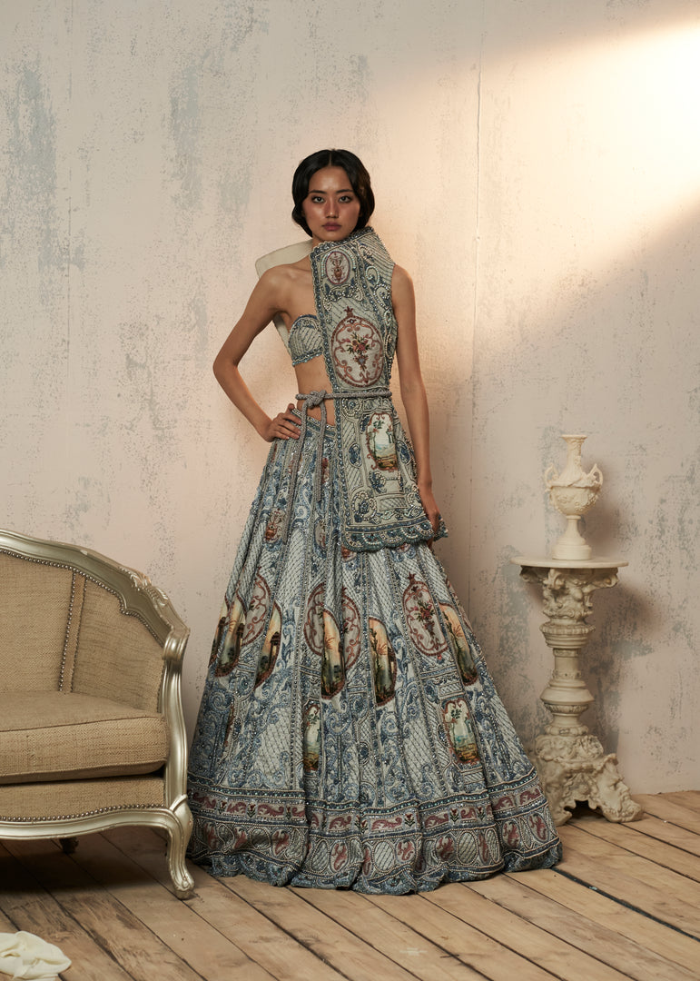 MINERAL MIST LEHENGA SET