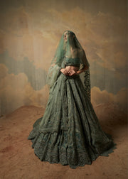 BLUE SIRF LEHENGA SET