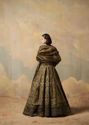OLIVE DARB LEHENGA SET
