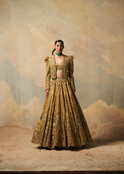 YOLK YELLOW LEHENGA SET