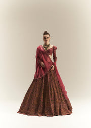 GREEN MOSS LEHENGA SET