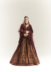 GOLDEN PALM LEHENGA SET