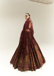 GOLDEN PALM LEHENGA SET