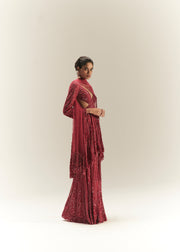 VIRTUAL PINK SHARARA SET