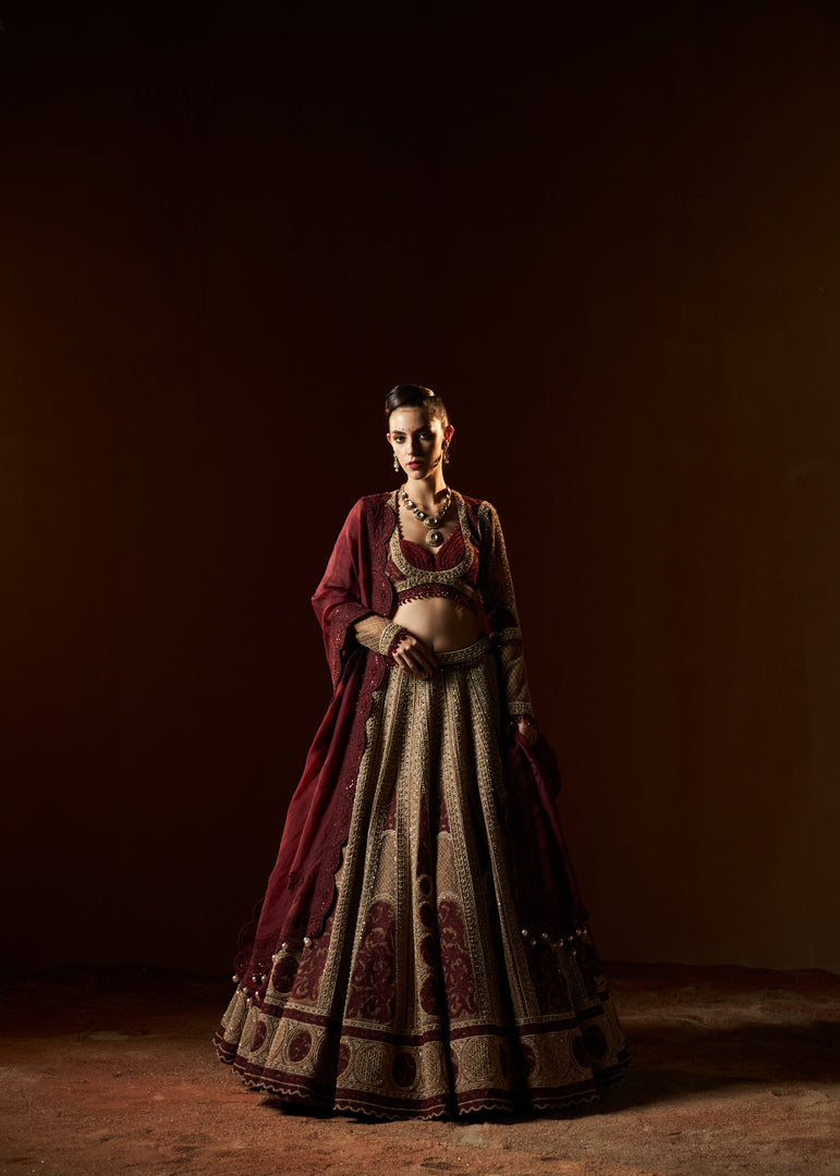 TOASTED COCONUT LEHENGA SET