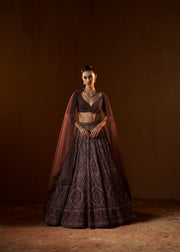 NOSTALGIA ROSE LEHENGA SET