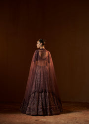 NOSTALGIA ROSE LEHENGA SET