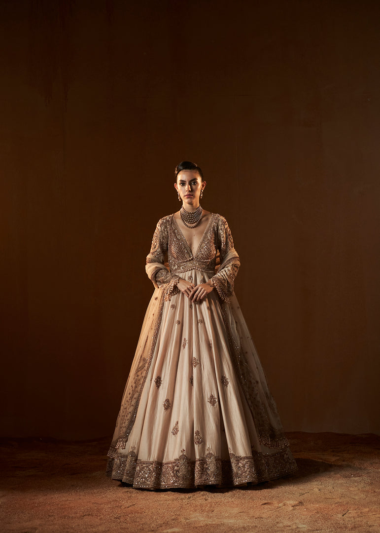 ROSE CLOUD ANARKALI SET