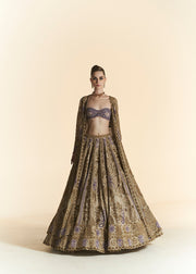 WOODLAND SNOW LEHENGA SET