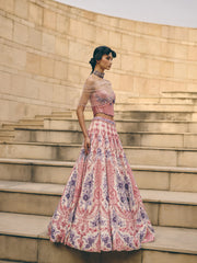 Solenne Floral Corset Lehenga
