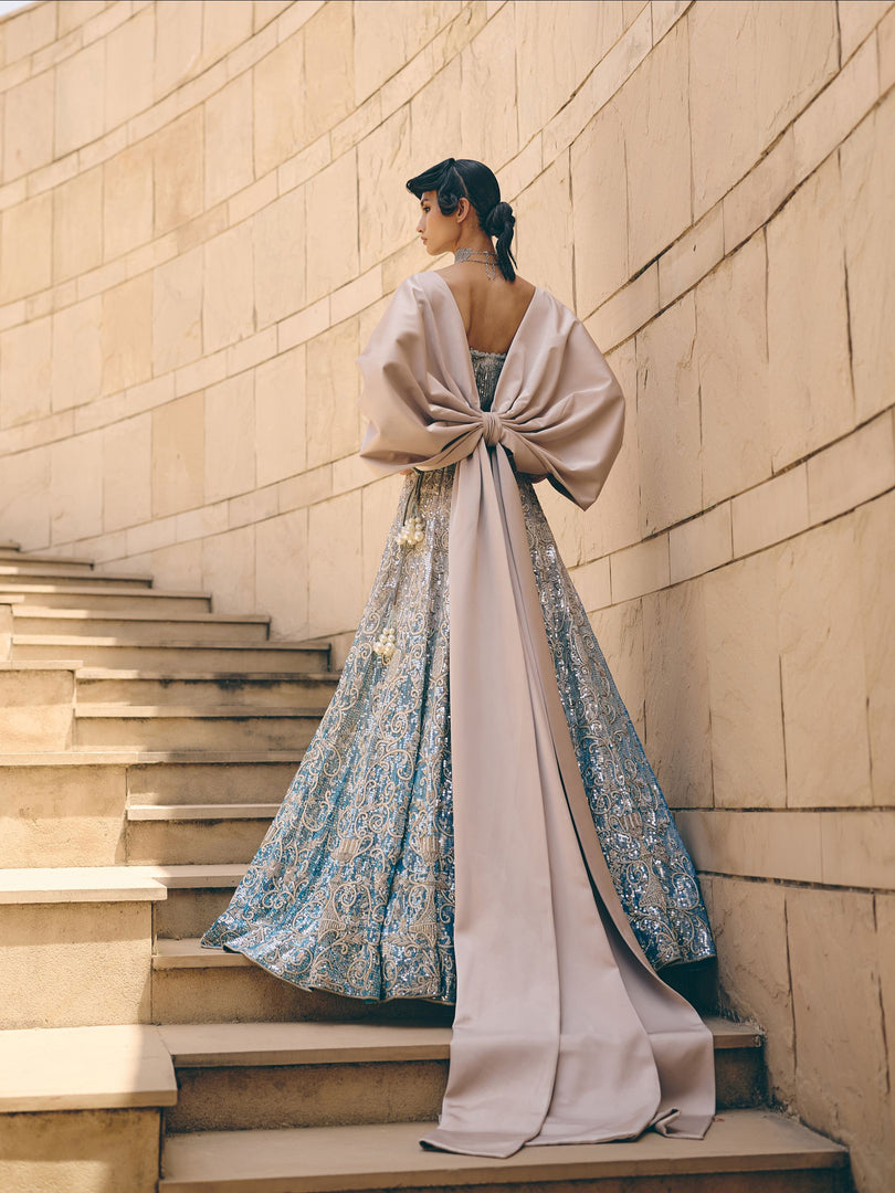 Selene Metallic Corset Lehenga