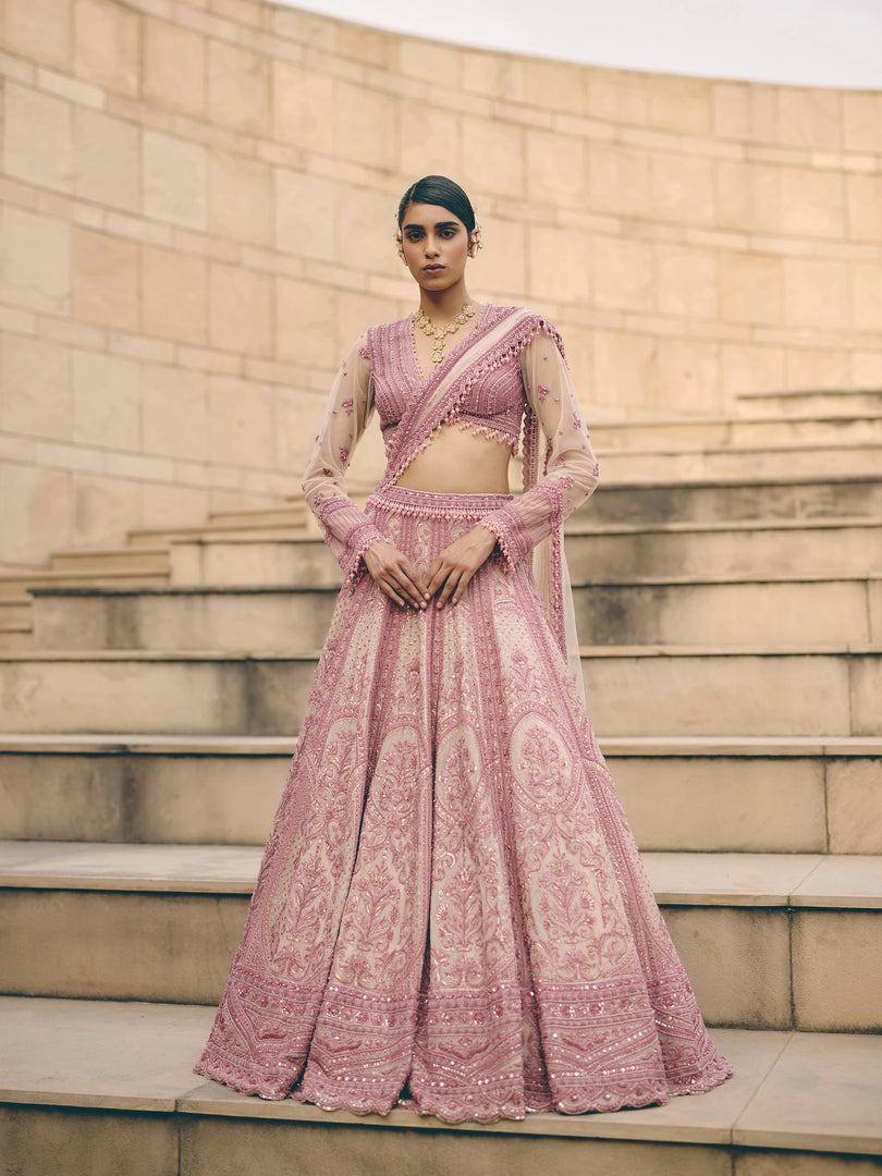 Aveline Zardozi Lehenga