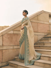 Ivoire Organza Saree