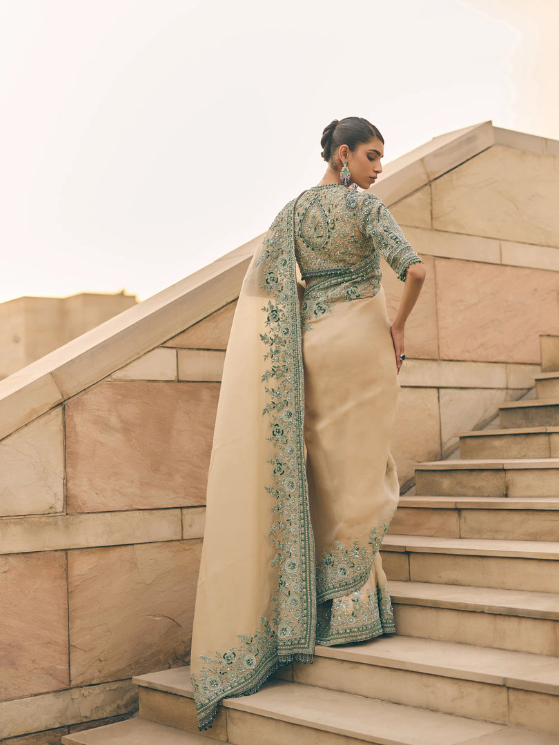 Ivoire Organza Saree