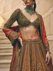 Orielle Banarasi Duppatta  Lehenga