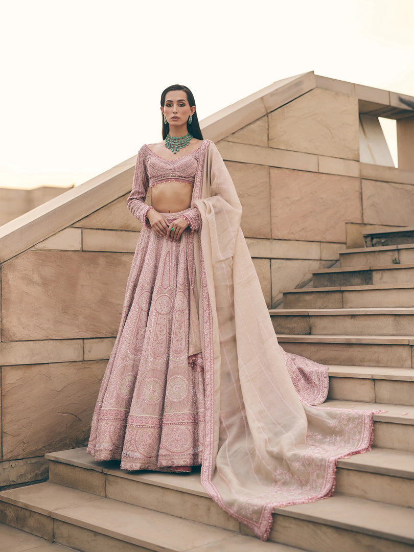 Diletto Pastel Pink Lehenga