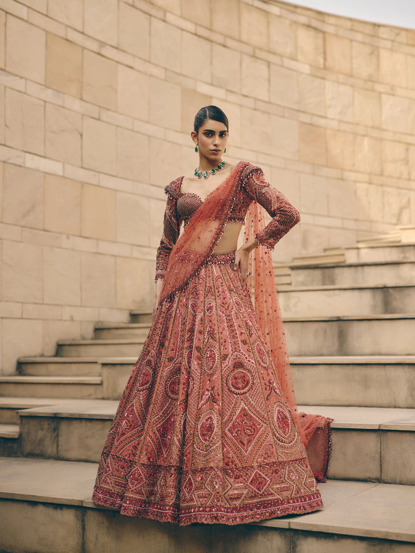 Etna Raw Silk Lehenga