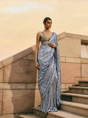 Dalmara Metallic Sequin Saree