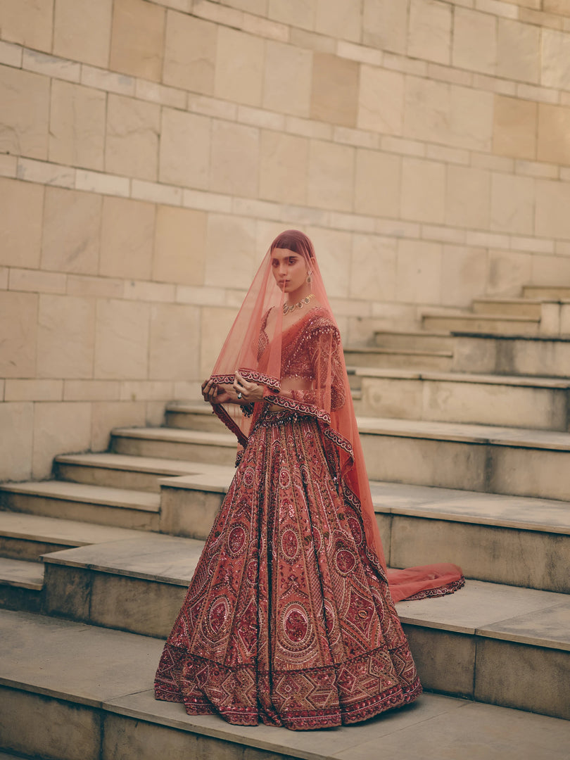 Etna Raw Silk Lehenga