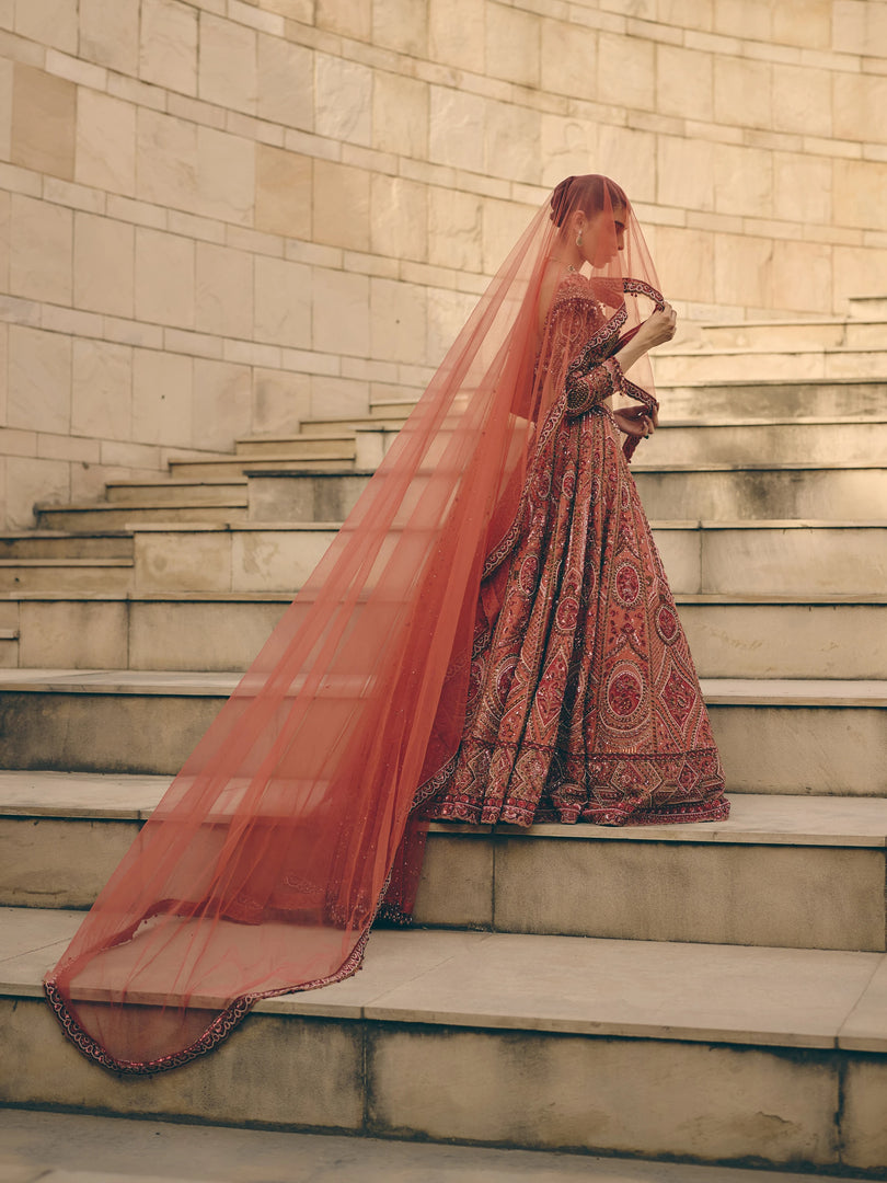 Etna Raw Silk Lehenga