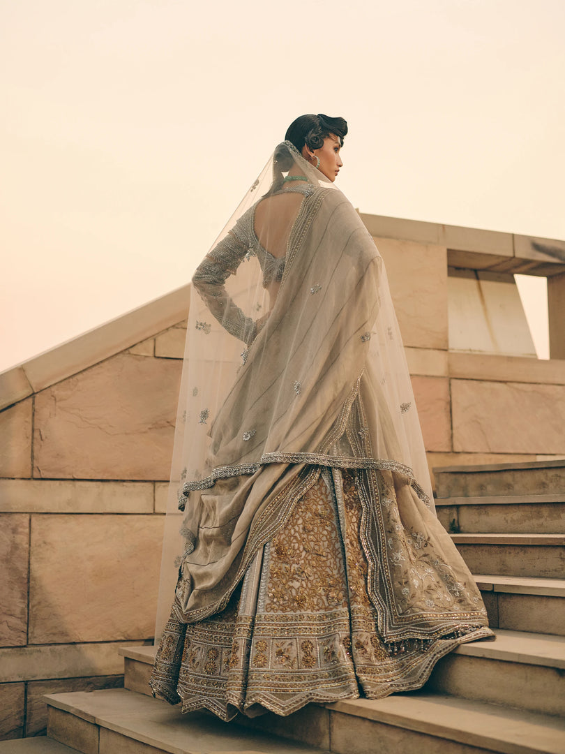 Elara Grey Lehenga