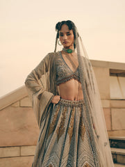 Elara Grey Lehenga