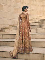 Lumia Rust Orange Anarkali