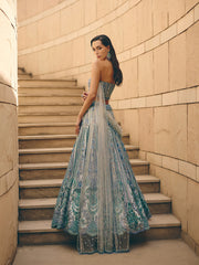 Navia Blue Sequence Lehenga