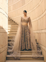 Elario Flowy Sleeves Lehenga Set