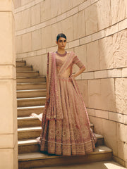 Opaline Pink Ombre Lehenga