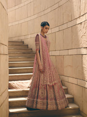 Opaline Pink Ombre Lehenga