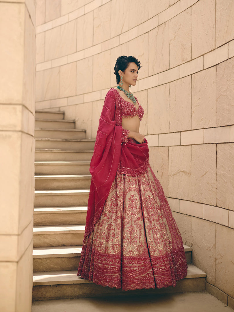 Seraphina Bead Embroidered Lehenga Set