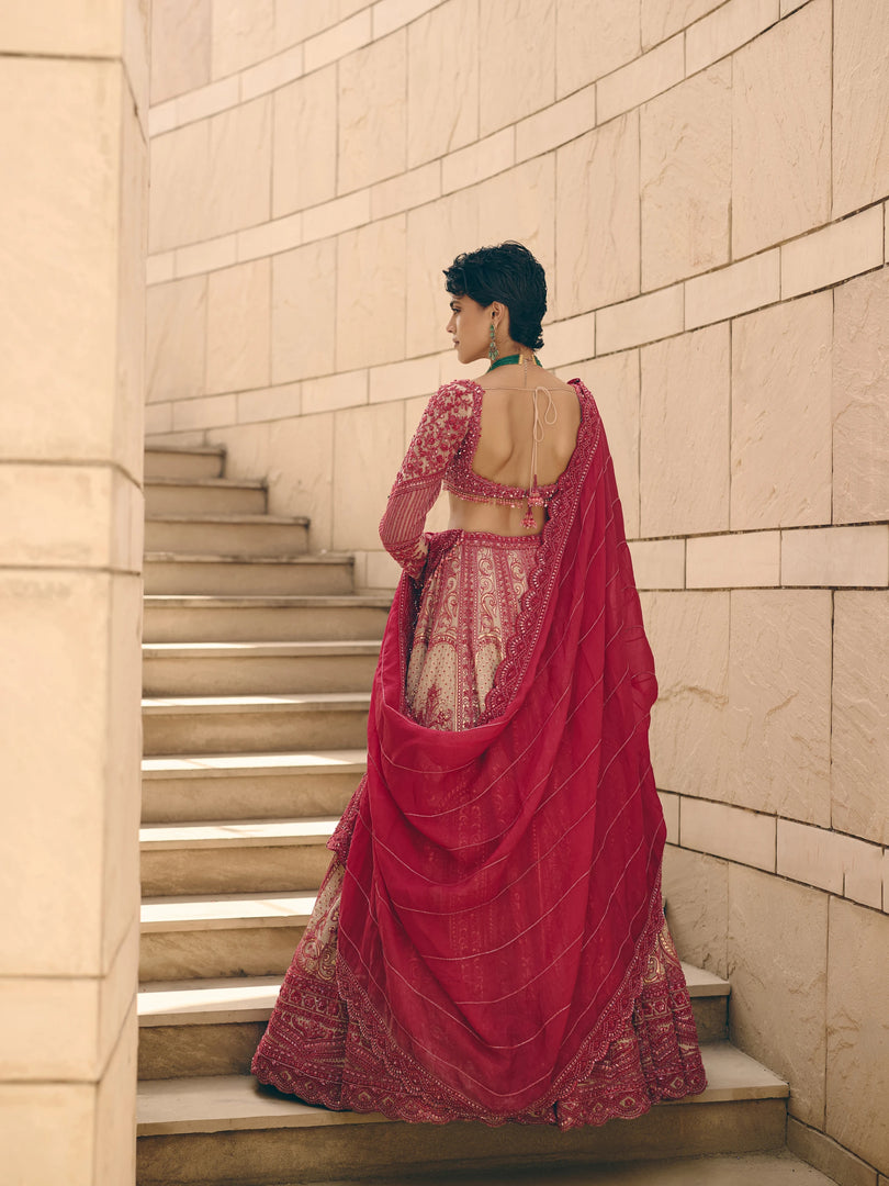Seraphina Bead Embroidered Lehenga Set