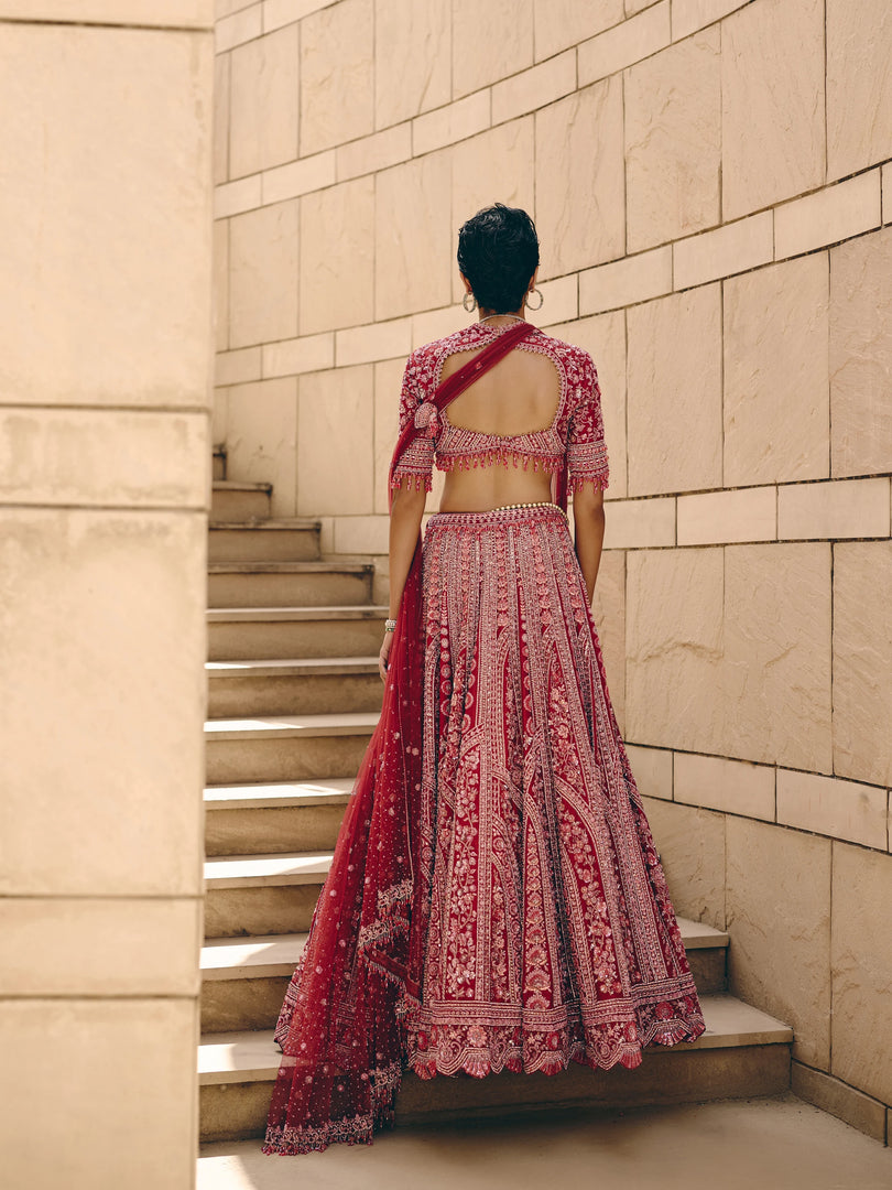 Geneva Crystal Embroidered Lehenga