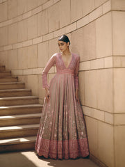 Mirea Flared Pink Anarkali