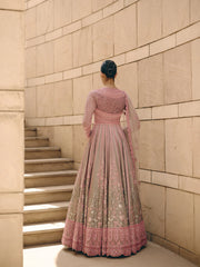 Mirea Flared Pink Anarkali
