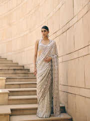 Mercure Silver Saree