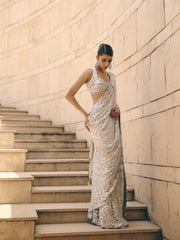 Mercure Silver Saree