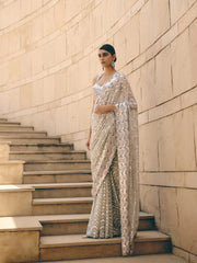 Mercure Silver Saree