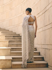 Mercure Silver Saree