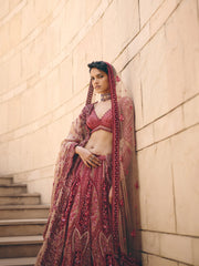 Velina Red Lehenga Set