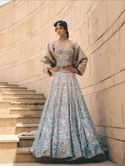 Selene Metallic Corset Lehenga